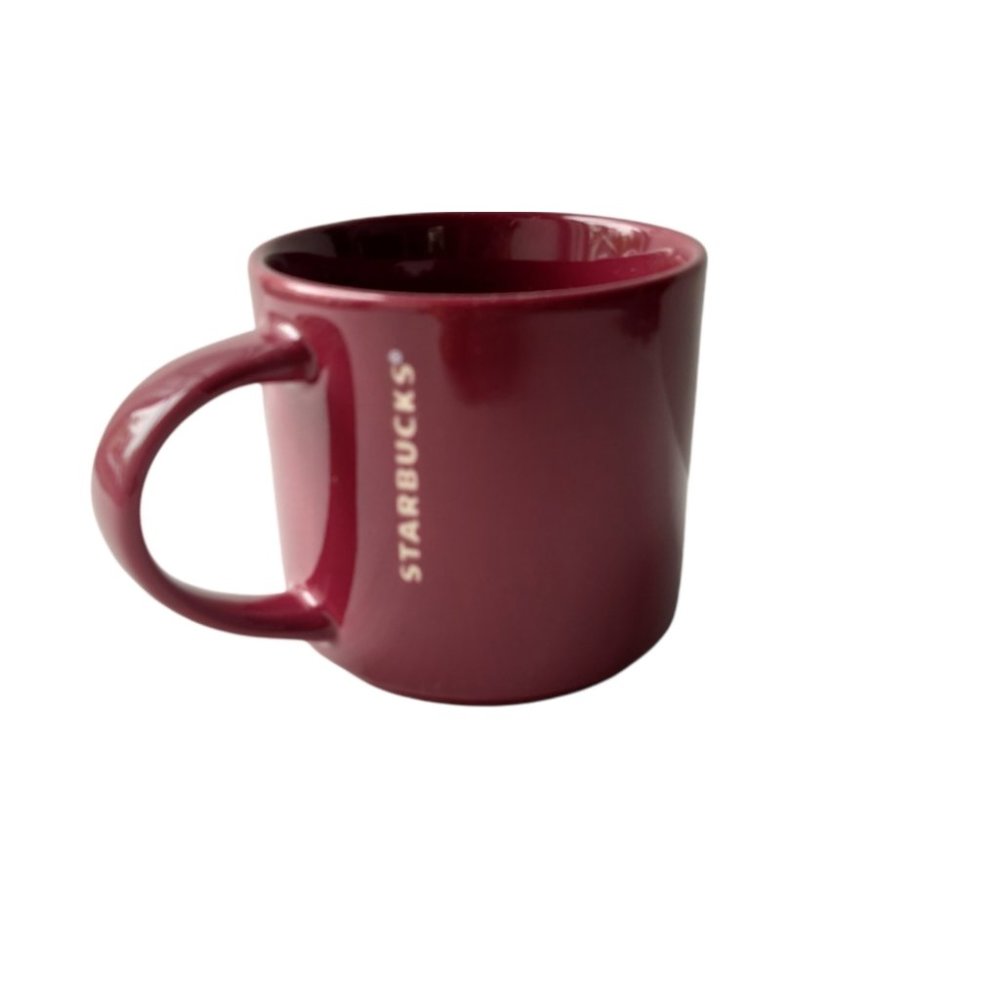 2013 Starbucks Burgundy Logo Coffee Mug 14 Oz New